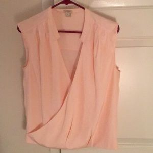 J. Crew sleeveless silk blouse
